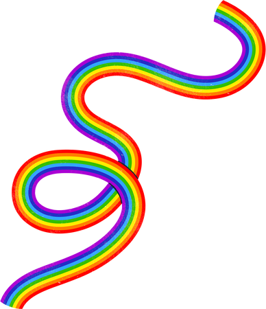 Organic Semi Lined Rainbow