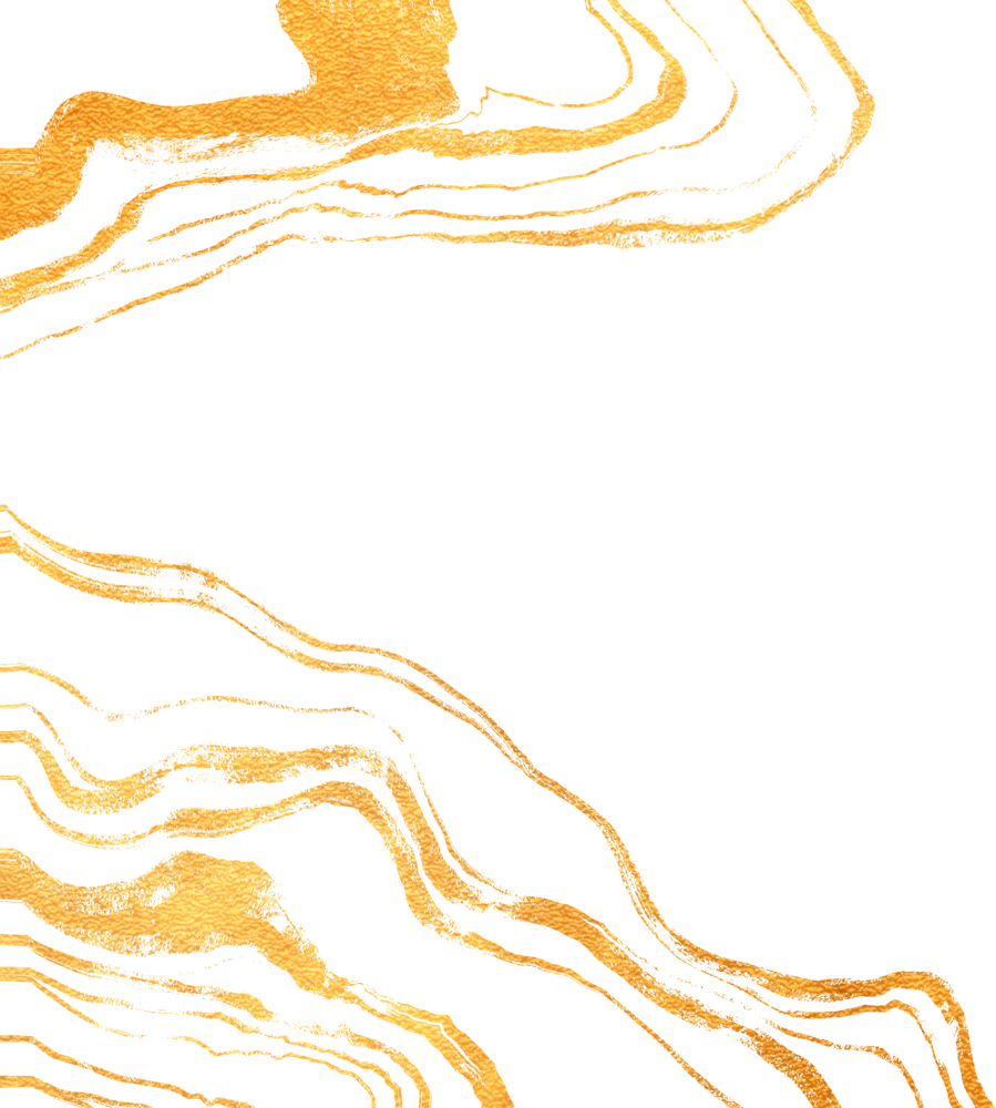 Marbleized Geode Accent Gold Streaks